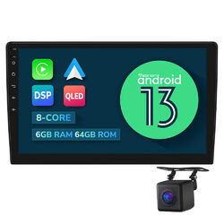 10.1" Doppel 2DIN Android 13 8Kern Autoradio GPS Navi WiFi Bluetooth CarPlay DSP