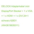 DELOCK Adapterkabel mini DisplayPort Stecker > 1 x VGA + 1 x HDMI + 1 x DVI 24+1