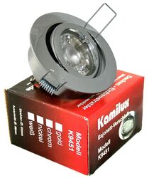 1-10er LED Einbaustrahler Bajo 230V# GU10 5W = 50W Leuchtmittel 5W, schwenkbar