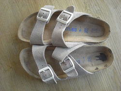 Birkenstock Arizona 36 schmal Velourleder Rosa Softfootbed, nur wenig getragen,