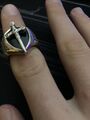 Thomas Sabo Ring silber Siegelring mit Schwert auf Obsidian