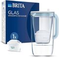 BRITA Glas Wasserfilter Kanne hellblau (2,5l) inkl. 1x MAXTRA PRO All-in-1