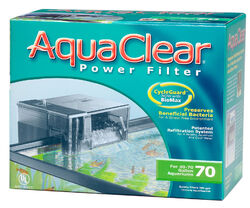 AquaClear 70 Power Aquarienfilter für bis zu 152 bis 265L Aquarien - bis 1135L/H