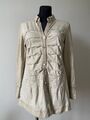 BOTTEGA Damen Jacke Gr. L Beige Batik Elisa Cavaletti Cotton Italy Bluse