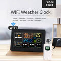 Profi WLAN-Funk-Wetterstation mit Außensensor, Farbdisplay, Uhr & Gratis-App Jnr