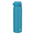 ION8 Auslaufsichere 1 Liter Trinkflasche, Edelstahl, Blau, 1L