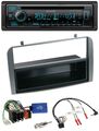 Kenwood Bluetooth DAB CD Lenkrad USB Autoradio für Alfa 147 GT 07-10 anthrazit A