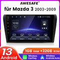 CarPlay Autoradio Für Mazda 3 2003-2009 BK Android 13 GPS Navi 32GB WIFI BT DAB+