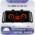 8.8'' BT Android 8-Kern Autoradio CarPlay DAB+ 64GB GPS Navi Für BMW X3 F25 CIC