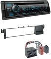 Kenwood Bluetooth USB CD MP3 DAB Autoradio für BMW 3er E46 (Rundpin, ab 1998)