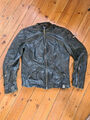 TIGHA LEDERJACKE - L echtleder schwarz used vintage motorrad punk metal