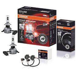 OSRAM NIGHT BREAKER H7 LED 230% Set für Seat Alhambra 7N 2010-2013 LEDEC02 DA08