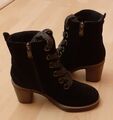 Tom Tailor Boots Stiefeletten Velourleder Gr. 36