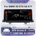 Apple CarPlay für BMW X5 E70 X6 E71 CIC Android 14 Autoradio DAB+ 128GB GPS Navi