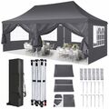 Pavillon 3x3m 3x6m Faltpavillon Gartenzelt Partyzelt Stabil Faltbar Wasserdicht