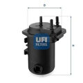 Kraftstofffilter Filtereinsatz 24.050.00 UFI für RENAULT CLIO II THALIA I KANGOO