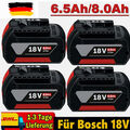 4X 8Ah Original Akku für Bosch 18V Professional GBA GSR GSB BAT618 BAT609 BAT620