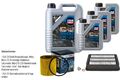 BOSCH Inspektionspake 8 L LIQUI MOLY Top Tec 4600 5W-30 für Mitsubishi Citroën