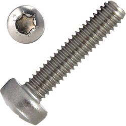 Linsenschrauben DIN 7985 TORX Edelstahl V2A M2 M2,5 M3 M4 M5 M6 M8 Linsenkopf TX