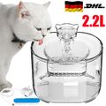 2.2L Trinkbrunnen Haustier Automatisch Wasserspender für Katzen Hunde mit Filter