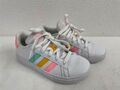 Adidas Kinder Mädchen Schuhe - Turnschuh Sneaker - weiß Gr. 31,5