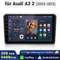 Für Audi A3 S3 RS3 8P Carplay 9"Autoradio Android 13 2+64G GPS Navi WIFI BT DAB+