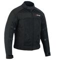 Herren Textiljacke sportliche Motorrad Jacke mit Protektoren schwarz Biker Jacke