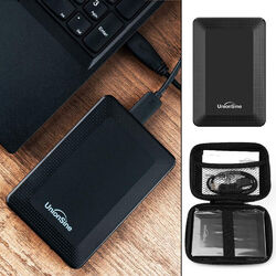 USB 3.0 Tragbare Festplatte 250GB 500GB 1TB 2TB 2.5Zoll Externe HDD Drive w/Case