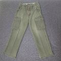 Ecko MAG Cargo Hose unltd Outdoor Herren Gr 34 Grün Denim Baumwolle Khakis 