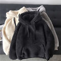 Damen Kapuzenpullover Hoodie Pullover Qualität Elegant Teddy-Fleece Sweatshirt