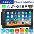 DAB+ 32G Android 13 Carplay Autoradio 2 DIN GPS NAVI RDS Bluetooth WIFI +Mik Kam