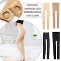 Damen Strumpfhosen Legs Hose Fake Translucent Fleece Strumpfhose Panty Warm V6V1