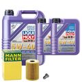 Motoröl 5W40 LIQUI MOLY High Tech 7L+MANN Ölfilter+Ölablassschraube