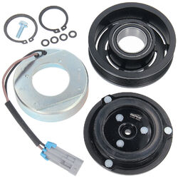 Klimakompressor Magnetkupplung Riemenscheibe Magnetspule für Opel Astra G CorsaDelphi Harrison CVC 5 PK 105/109 mm  passend für Zafira