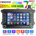 Kam+ DAB+ 2+64 Android13 Autoradio Carplay Für VW Golf 5 6 Polo T5 Touran Passat