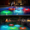 Farben LED Poolbeleuchtung schwimmende Unterwasserbeleuchtung Pool Licht Lampe!