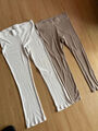 Leggings 2er Set Ripp-Style UP2 Fashion Farben elfenbein/taupe Gr. L 44/46