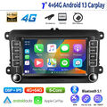 4G+64G Android13 Autoradio CarPlay GPS IPS DSP Für VW Golf Passat Tiguan Polo