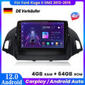 4+64G Carplay Autoradio Für Ford Kuga II DM2 2013-2016 GPS NAVI Android12 BT DAB