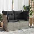 Gecheer Gartenlounge Set, Terrassensofa, 2 Sitzer Gartensofa, Balkonlounge K1J7