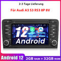 2+32G 7''Android12 Für Audi A3 S3 RS3 8P 8V Autoradio GPS Carplay Navi WIFI DAB+