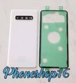 Original Samsung Galaxy S10 SM-G973F Akkudeckel Deckel Backcover Weiß + Kleber B