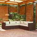 Garten Lounge Set Kissen Gartenmöbel Sofa Garnitur Sitzgruppe Poly Rattan vidaXL