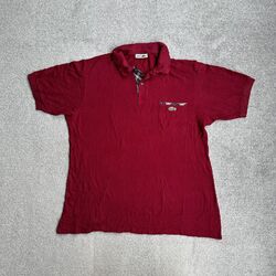 LACOSTE Herren Vintage Poloshirt Kurzarm Large Polohemd Polo T-Shirt 25812 Rot