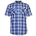  Herren Baumwolle Shirt Lee Cooper kariert kurzärmelig, weiß rot Größe S M L XL 2XL 3XL