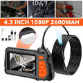 Endoskop mit 4,3Zoll-IPS-Bildschirm 1080P HD Inspektionkamera IP67 8mm Endoscope