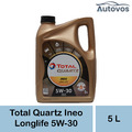 Total Quartz Ineo Longlife 5W-30 5 Liter Motoröl VW 504 00 507 00 BMW LL-04