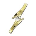 Balia Damen Ring aus 333 Gelbgold mit Zirkonia Gr.54 BGR058G54