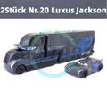 2Stück Disney Pixar Cars Deluxe Nr.20 Black Storm Jackson LKW Spielzeugauto Gift