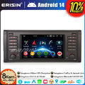 Android 14 8-Kern 64GB DAB+ CarPlay Autoradio GPS Bluetooth Navi für BMW 5er E39